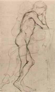 Standing Male Nude - Vincent van Gogh