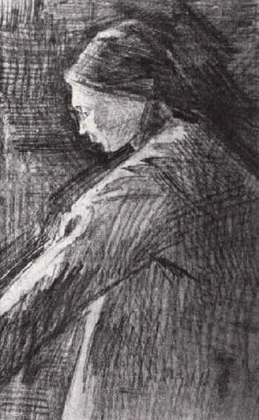 Standing Woman, Half-Length, 1882 - Вінсент Ван Гог