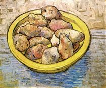 Натюрморт: картопля у жовтій тарілці - Вінсент Ван Гог