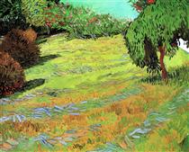 Sunny Lawn in a Public Park - Vincent van Gogh