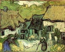 Thatched Cottages in Jorgus - Vincent van Gogh
