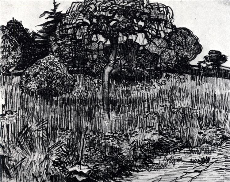 The Park at Arles, 1889 - Винсент Ван Гог