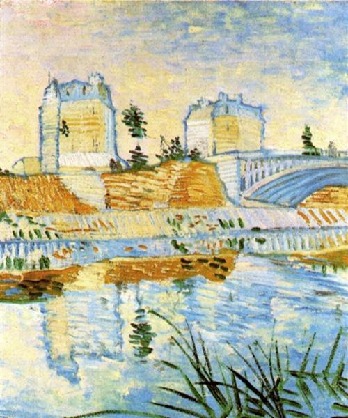 The Seine with the Pont de Clichy, 1887 - Vincent van Gogh