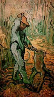 The Woodcutter after Millet - Вінсент Ван Гог