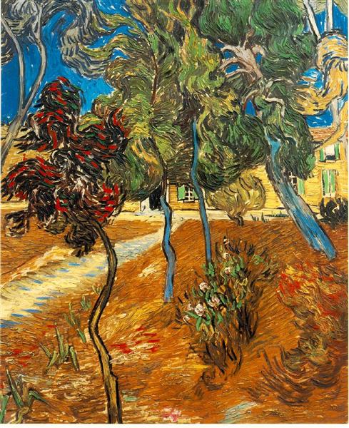 Trees in the Asylum Garden, 1889 - Vincent van Gogh