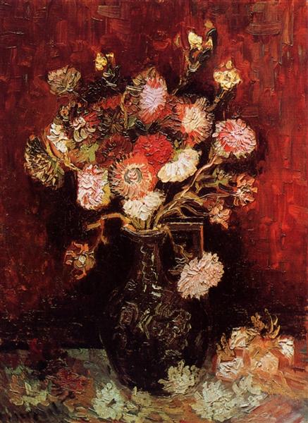 Vase with Asters and Phlox, 1886 - 梵谷
