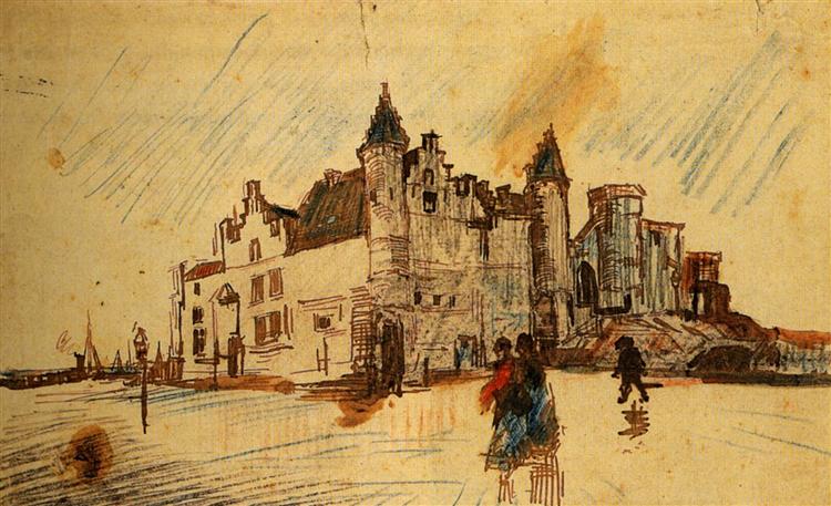 View of Het Steen, 1885 - Вінсент Ван Гог