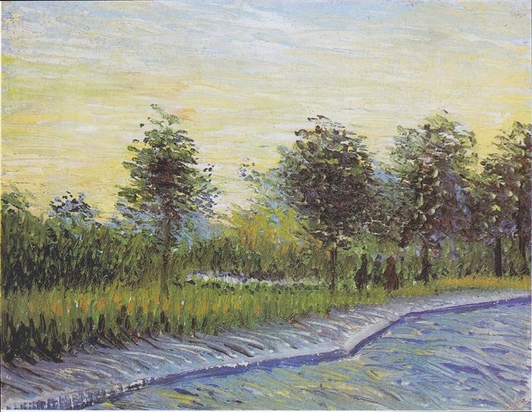 Way in the Voyer d'Argenson Park in Asnieres, 1887 - Вінсент Ван Гог