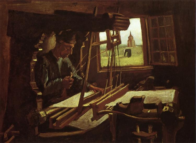 Weaver near an Open Window, 1884 - 梵谷