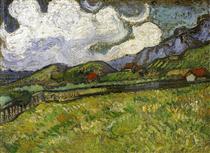 Wheat Field behind Saint-Paul Hospital with a Reaper - Vincent van Gogh
