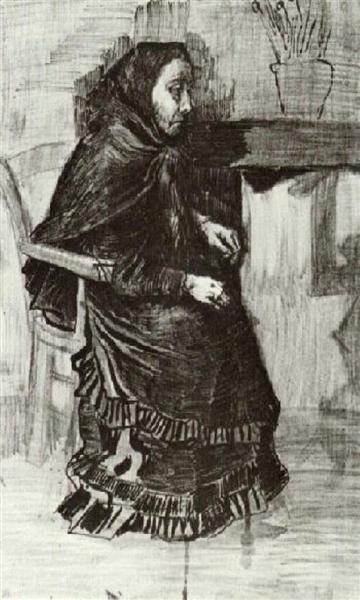 Woman in a Dark Dress (Sien's Mother), 1882 - 梵谷