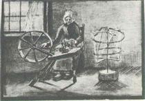 Woman Reeling Yarn - Винсент Ван Гог