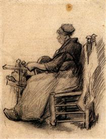 Woman Winding Yarn - Винсент Ван Гог
