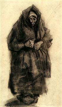 Woman with a Mourning Shawl - Винсент Ван Гог
