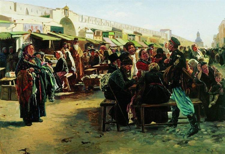 At Noon, 1879 - Vladímir Makovski