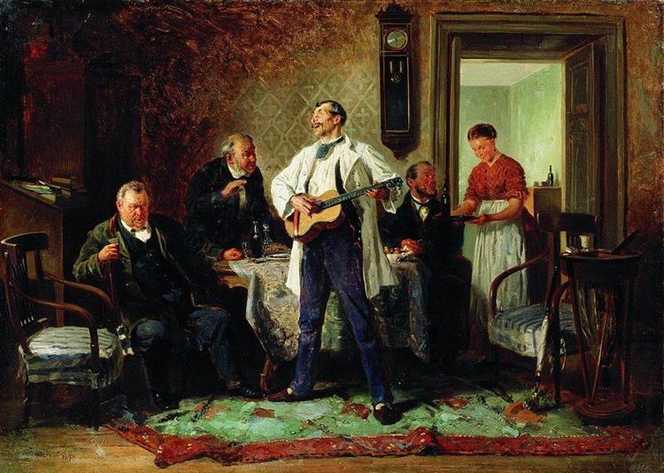 Друзья-приятели, 1878 - Владимир Маковский