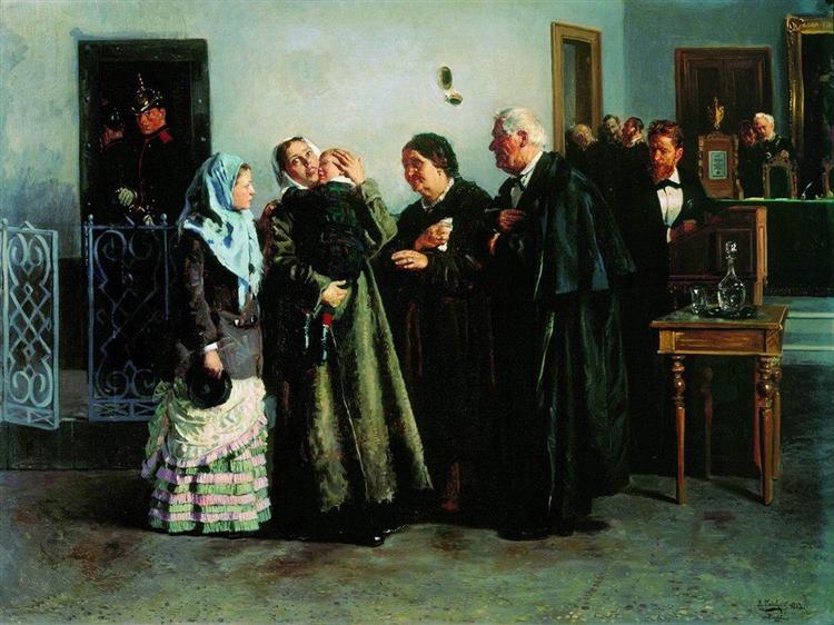Verdict, 1882 - Vladimir Makovski