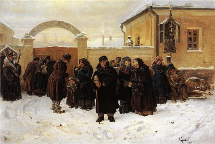 Waiting, 1875 - Vladímir Makovski
