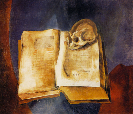 A Skull on the Open Book, 1950 - Vladímir Tatlin