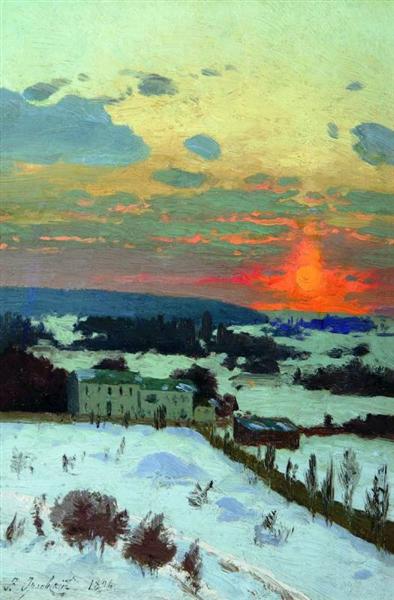 Sunset, 1896 - Wolodymyr Orlowskyj