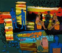 African Night Market - Walter Battiss