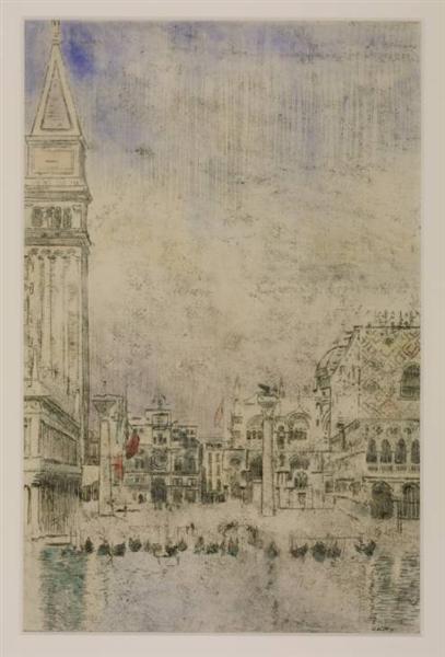 The Piazzetta and the Old Campanile, Venice, c.1901 - Волтер Сікерт