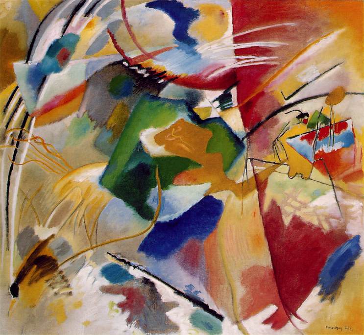 Painting with green center 1913 Wassily Kandinsky 