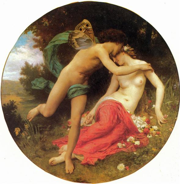 Cupid and Psyche, 1875 - 布格羅