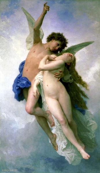 Psyche and Amour, 1889 - Адольф Вільям Бугро