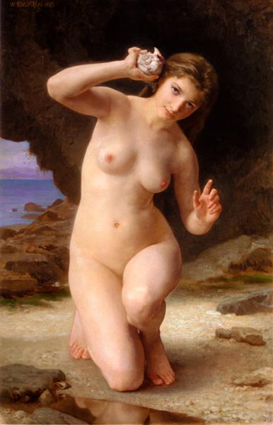 Woman with Shell, 1885 - William Bouguereau