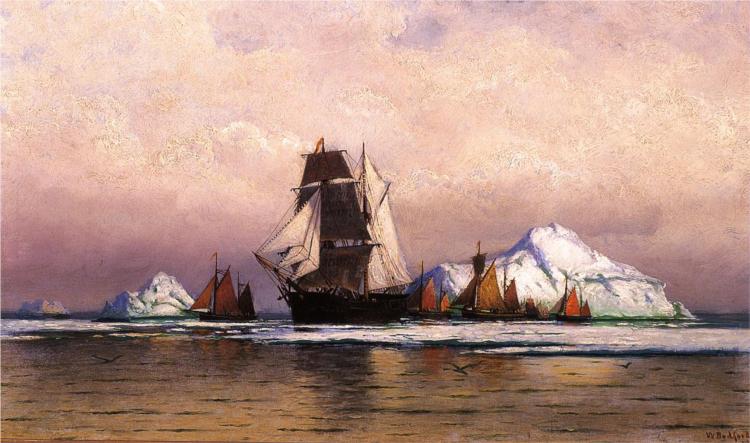Fishing Fleet off Labrador, 1879 - Вільям Бредфорд