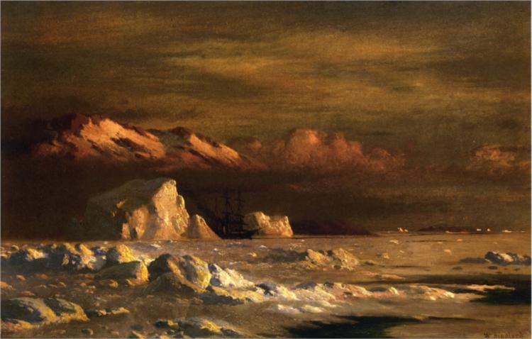 Ship and Icebergs, 1874 - William Bradford