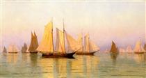 Sloops and Schooners at Evening Calm - Вільям Бредфорд