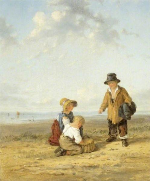 Figures on the Seashore - William Collins