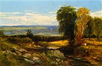 Hudson River Landscape - Уильям Харт