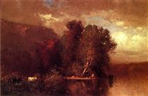 Hudson River Landscape - Вільям Харт