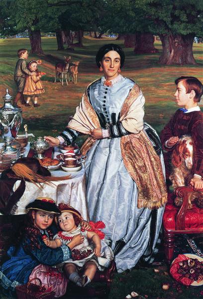 Lady Fairbairn with her Children, 1864 - William Holman Hunt