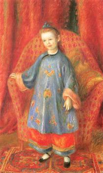 Lenna, the Artist's Daughter, in a Chinese Costume - William Glackens