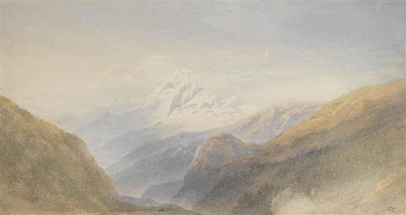 Snow-capped peak - William Leighton Leitch