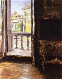 A Venetian Balcony - Уильям Меррит Чейз