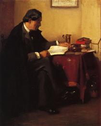 Portrait of Elbert Hubbard (The Roycrafter) - William Merritt Chase