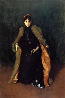 Portrait of Mrs.C. (Alice Gerson Chase) - Уильям Меррит Чейз