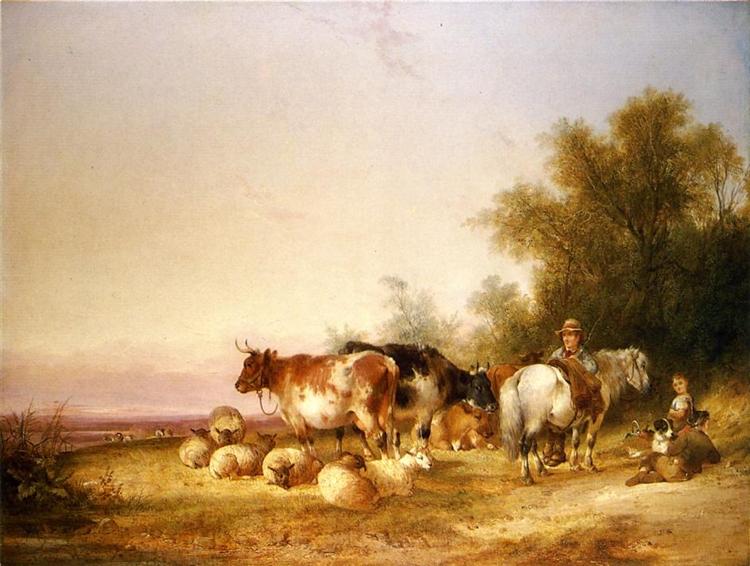 Herders Resting at Lunch - Уильям Шайер