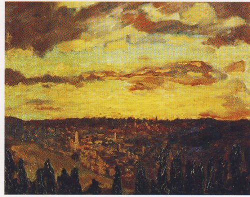 View of Jerusalem, 1921 - Winston Churchill