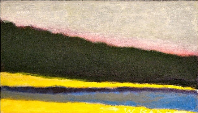 Yellow Shoreline, 2009 - Wolf Kahn