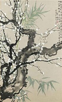 Bamboo and Plum Blossoms - Xu Beihong