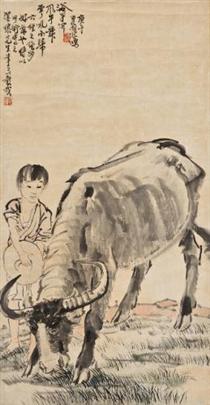 Buffalo and the Herd Boy - Xu Beihong