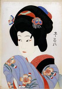Ichikawa Shocho II as Oman - Yamamura Toyonari