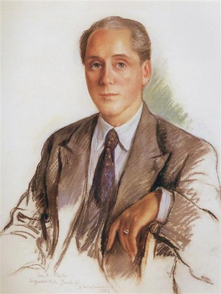 A Portrait of Graf Platon Zubov, 1956 - Zinaida Serebriakova