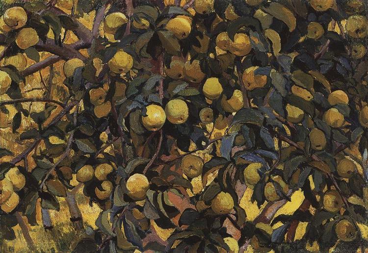 Apples on the branches, 1910 - Zinaida Evgenievna Serebriakova